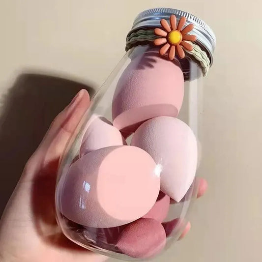 Makeup Egg Dry Wet Dual Use Water Droplets Diagonal Cut Makeup Egg Independent Packaging No Powder Makeup Egg Powder Puff Peaceful Pleasures Health and Wellness