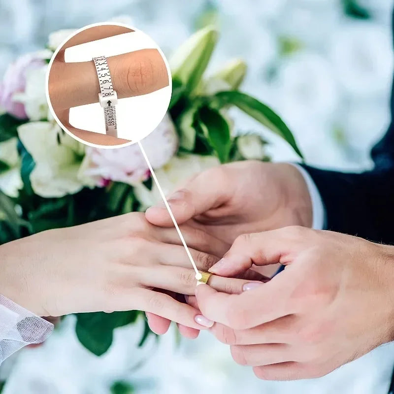 Ring Sizer Measuring Tool | US EU UK Finger Size Gauge