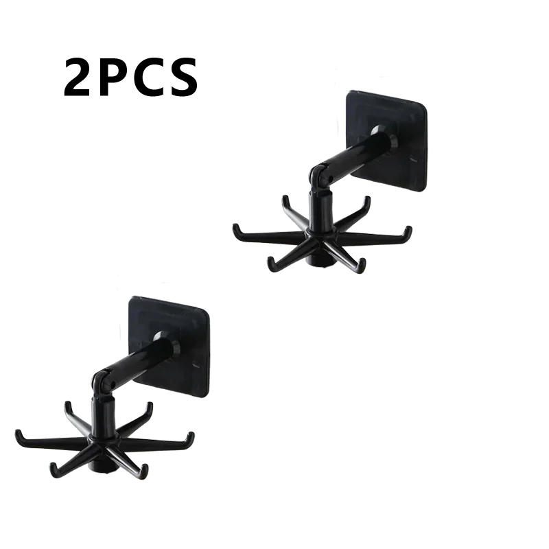 Rotating 7-Claw Hook Organizer – Kitchen & Bathroom Storage