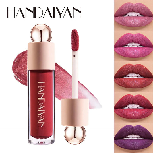 Handaiyan Shimmer Lip Gloss – Matte, Waterproof & Hydrating Shimmer Lip Gloss Oasis Select