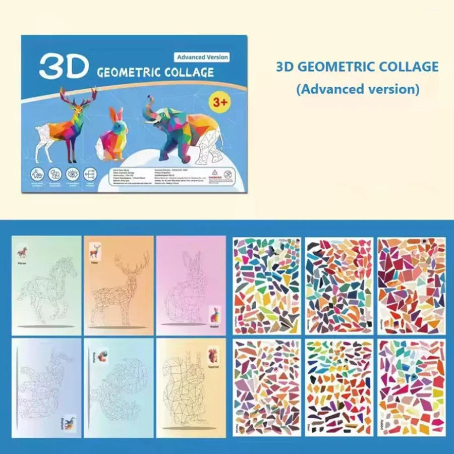 DIY Sticker Puzzle Painting Book-educational Activity Book For&kid