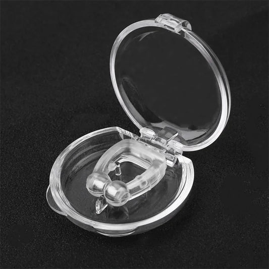 Silicone Magnetic Nose Clip Anti-Snore Sleep Aid with Case