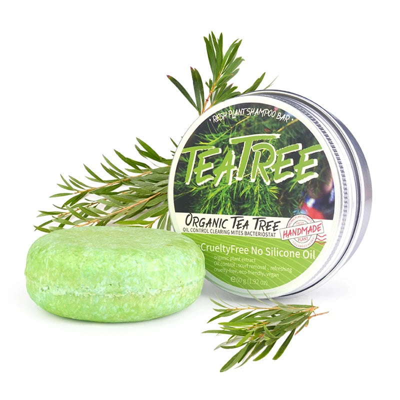 Tea Tree Handmade Shampoo Bar – Oil Control & Scalp Care