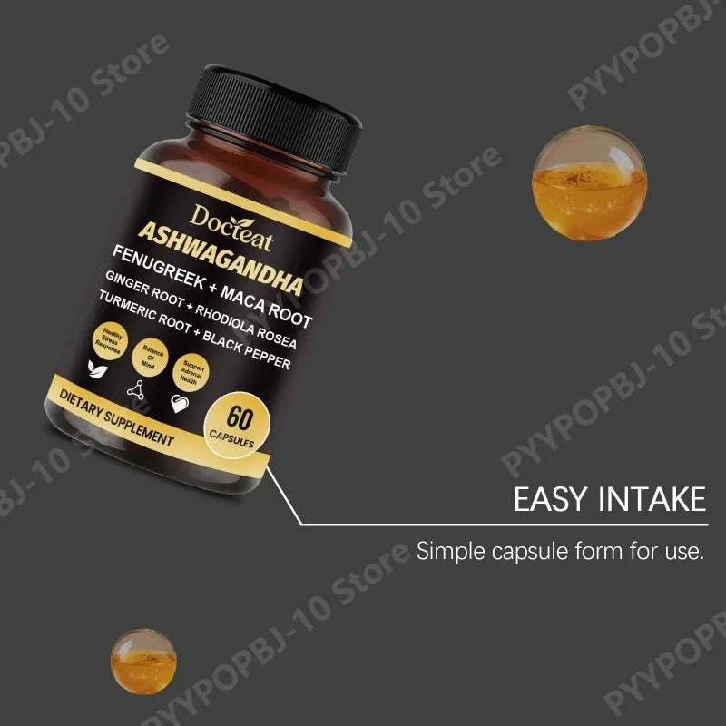 Ashwagandha Root Extract Capsules – Calm & Balance | 60ct