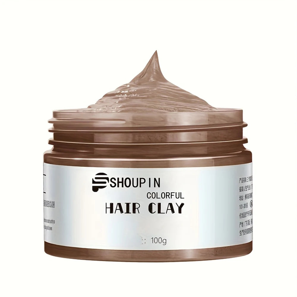 Hair Color Dye Wax Cream | Temporary Color for Halloween, Cosplay, Carnival & Daily Styling Peaceful Pleasures Health and Wellness Tea Brown China Mainland