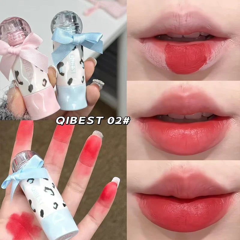 QIBEST Matte Lip Mud Sets Long Lasting Brown Stain Lipgloss Waterproof Liquid Lipstick Nourishing Lip Tint Makeup Kits 4 Colors Peaceful Pleasures Health and Wellness