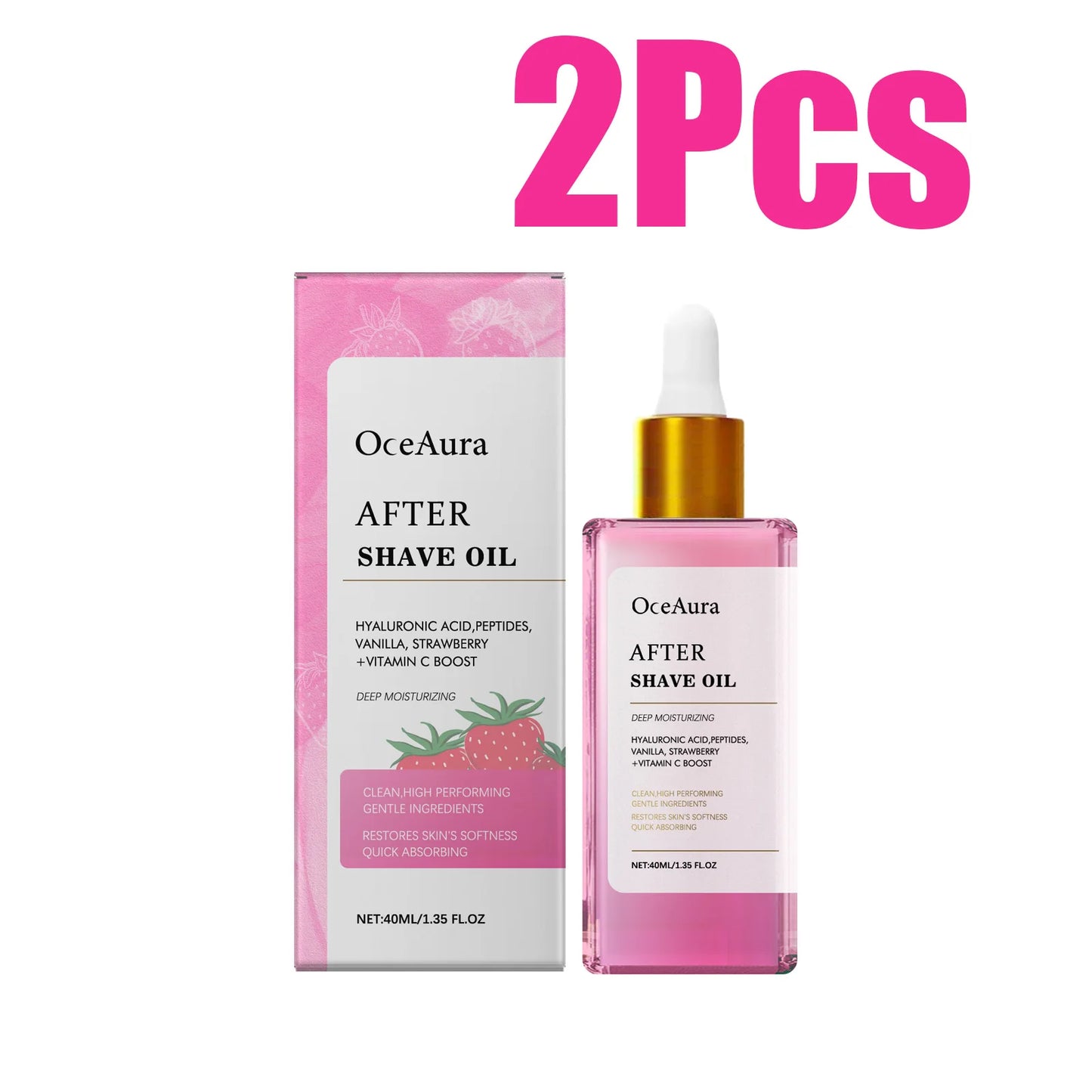 Strawberry After Shave Oil – Soothing, Moisturizing, Non-Greasy
