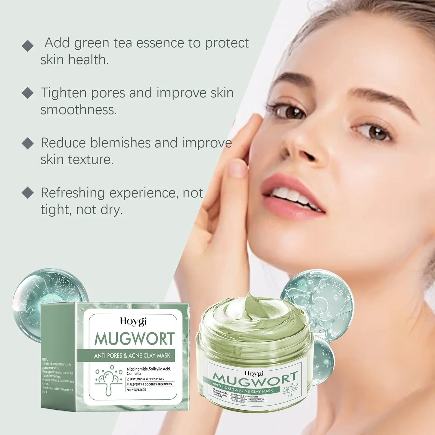 Deep Cleansing Clay Mud Mask – Pore Shrinking & Acne Care