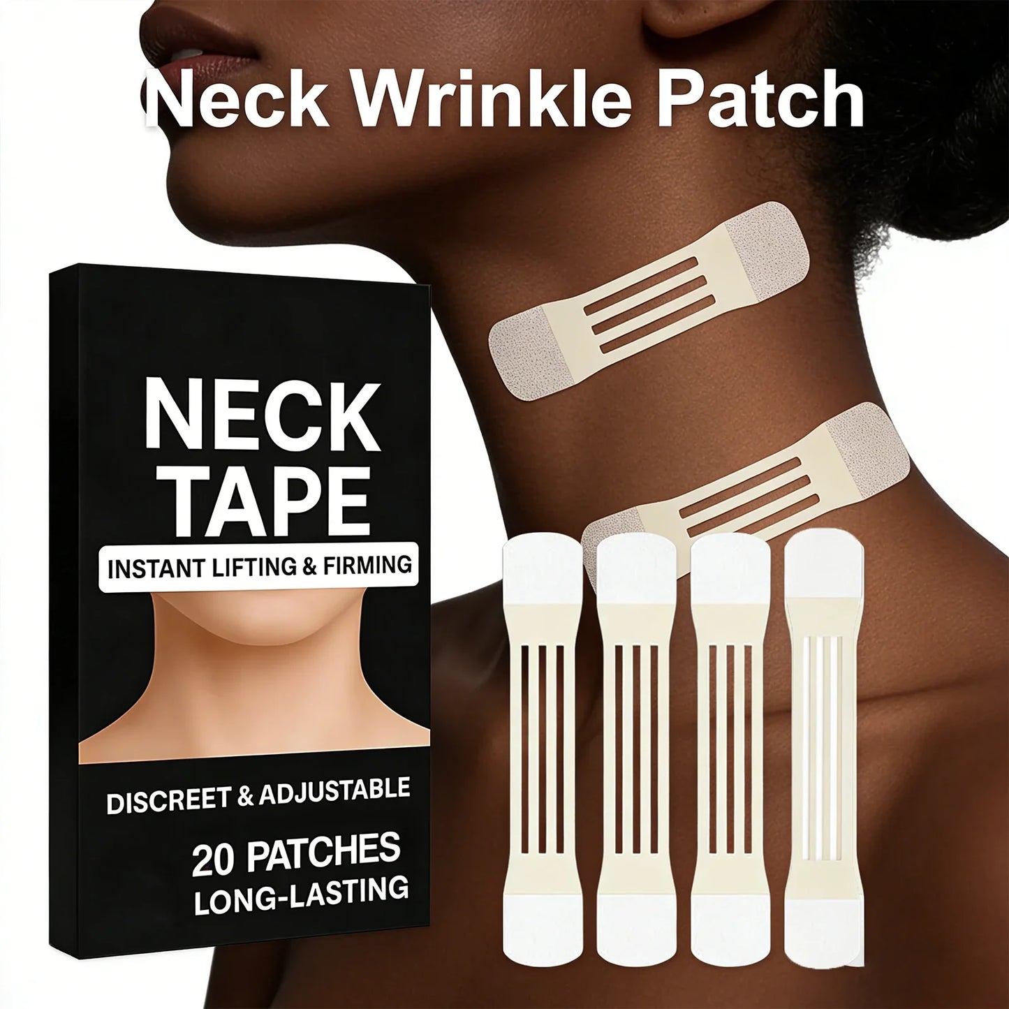 Neck Firming Patches – Lift, Smooth & Tighten Neck Skin (20 pc)