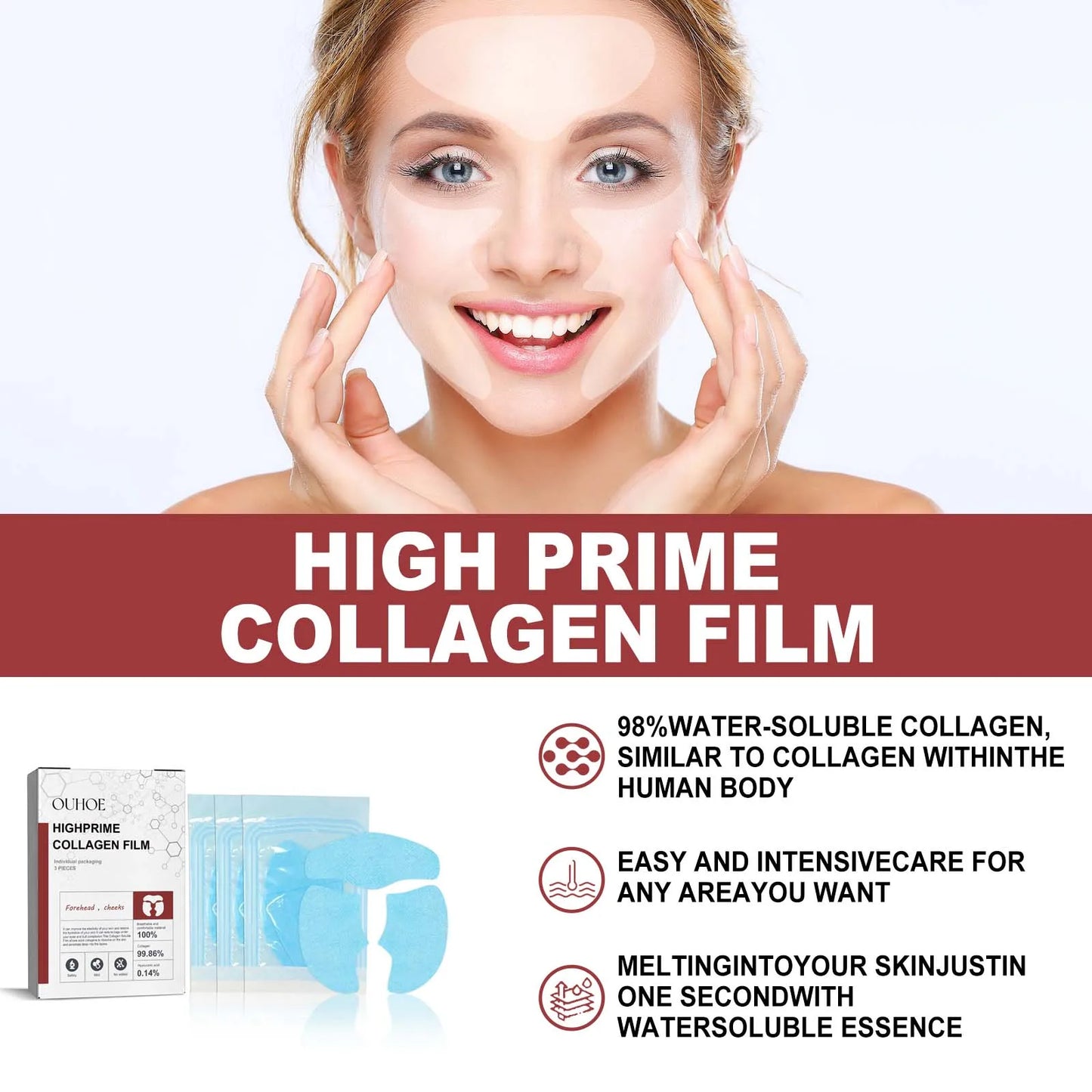 Collagen Membrane Facial Mask – Anti-Aging Wrinkle Patches Peaceful Pleasures Health and Wellness