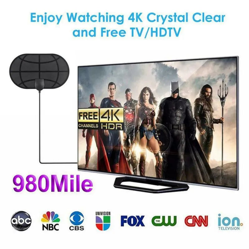 Mini HDTV DVB-T2 Indoor Digital TV Antenna | 29dBi Boost