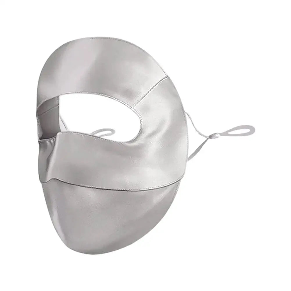 100% Silk Face Mask UPF50+ UV Sun Protection for Women Silk Sun Protection Mask Oasis Select 01