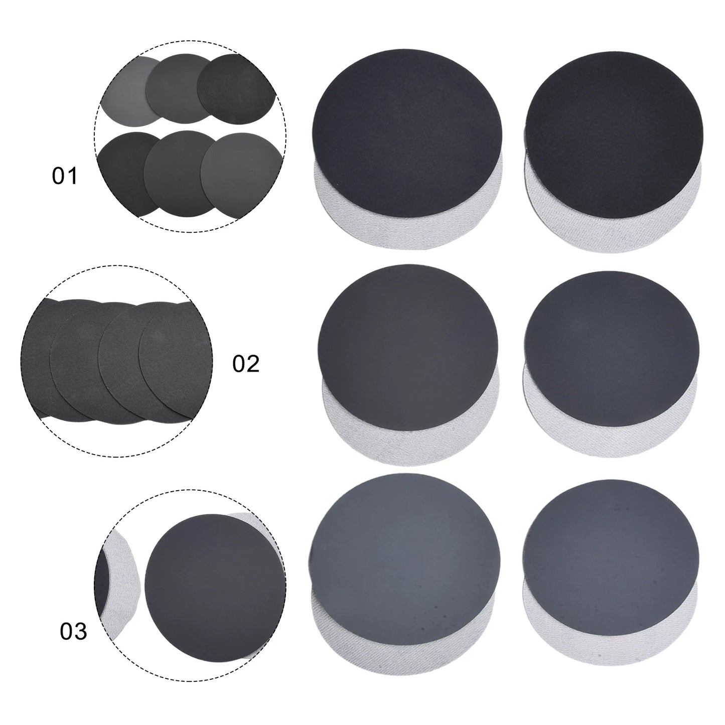 Sanding Discs 320 400 600 800 1000 1500 Grit Artificial Stone