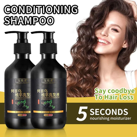 Herbal Polygonum Multiflorum Shampoo – Oil & Dandruff Control Herbal Shampoo Peaceful Pleasures Health and Wellness