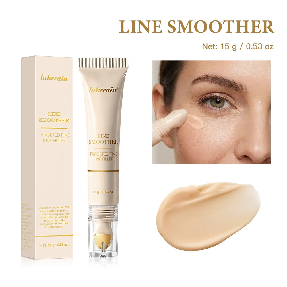 Line Smoother Primer Tinted Fine Line Blurring Pore Minimizer With Vitamin C Niacinamide For Mature Skin Peaceful Pleasures Health and Wellness 1pc