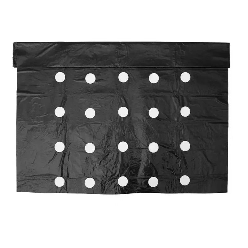 Perforated Weed Barrier Fabric – Black PE Ground Cover 95cm×10m