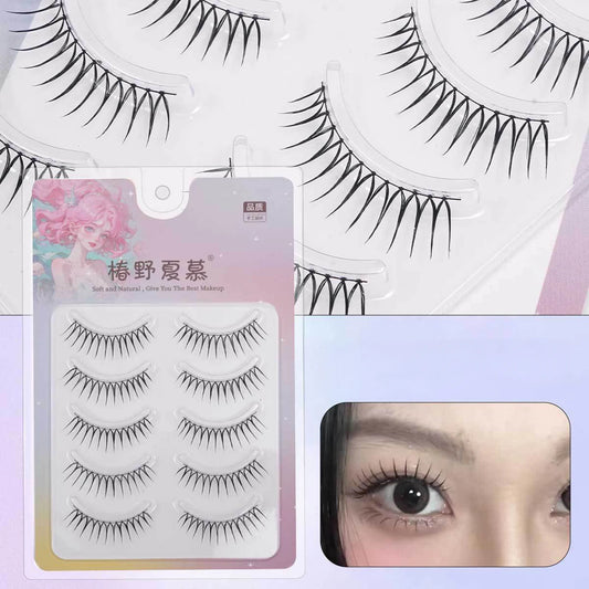 5 Pairs Fluffy U-Shape False Eyelashes | 3D Natural Strip Lashes False Strip Lashes Peaceful Pleasures Health and Wellness
