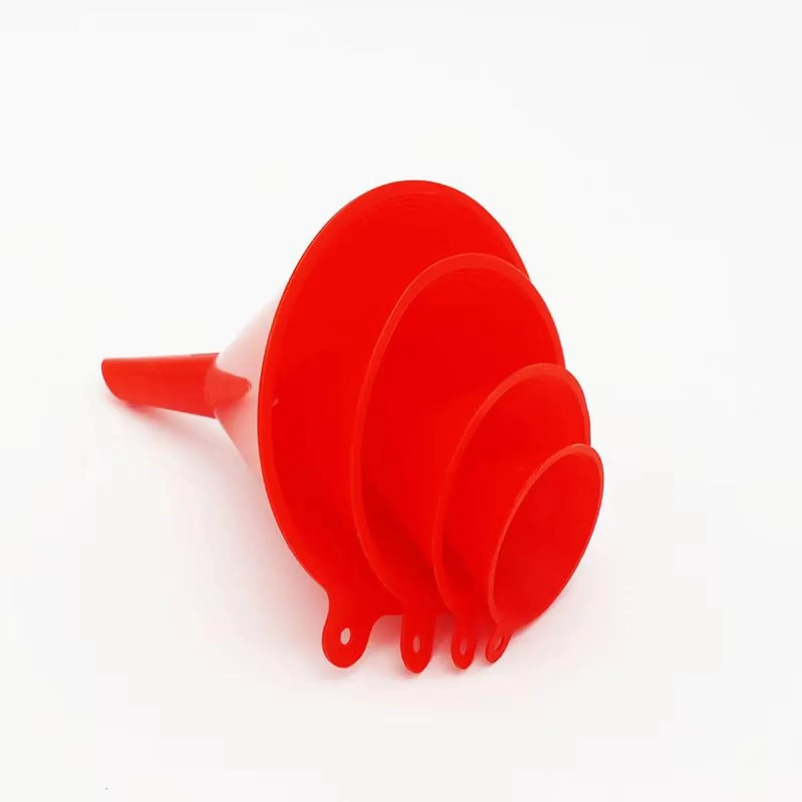 4-piece/set Kitchen Funnel Suitable for Automotive Home Kitchen Function Plastic Funnel, Mini, Small, Medium and Large Funnels Peaceful Pleasures Health and Wellness