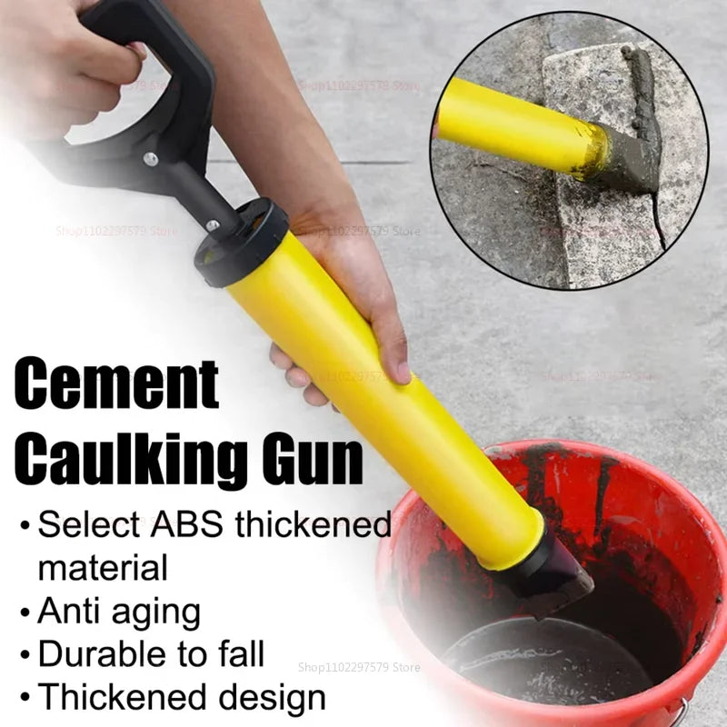1PC Caulking Gun for Brick Pointing Mortar Filling Cement Grouting Tool with 4 Nozzles for Masonry Waterproofing and DIY Peaceful Pleasures Health and Wellness