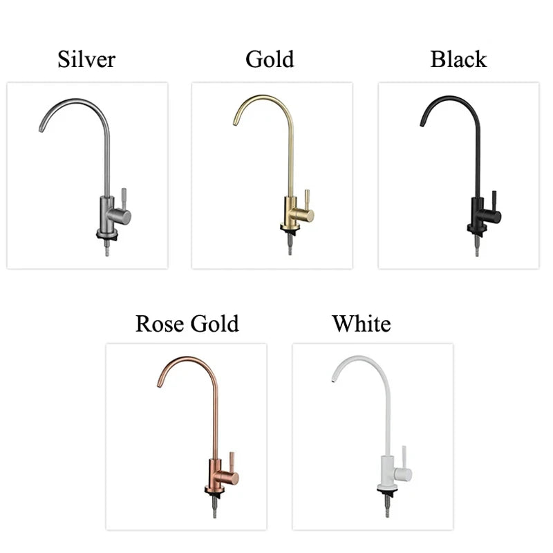 Stainless Steel Drinking Water Purifier Faucet | 1/4" Kitchen Tap