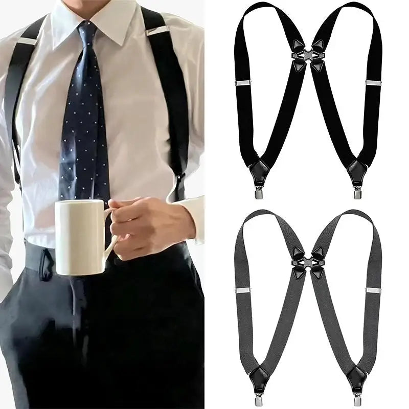 Suspenders For Unisex Adjustable Side Clip Cross Shoulder Straps Elastic Braces Costume Suspenders Harness Man For Pant Peaceful Pleasures Health and Wellness