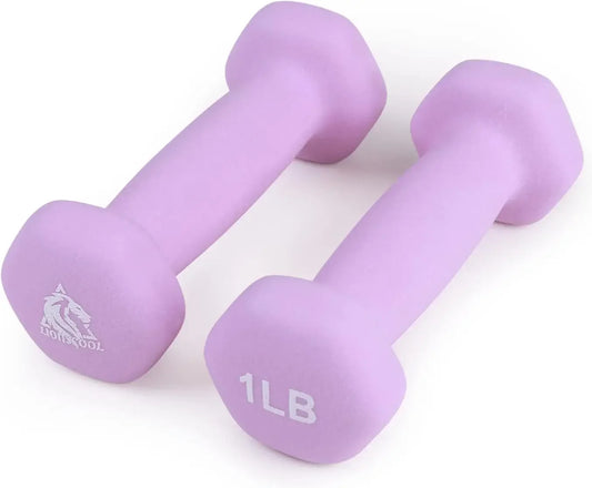 Set of 2 Anti-Slip Hex Dumbbells for Strength Training, Neoprene Coated and Durable Peaceful Pleasures Health and Wellness United States