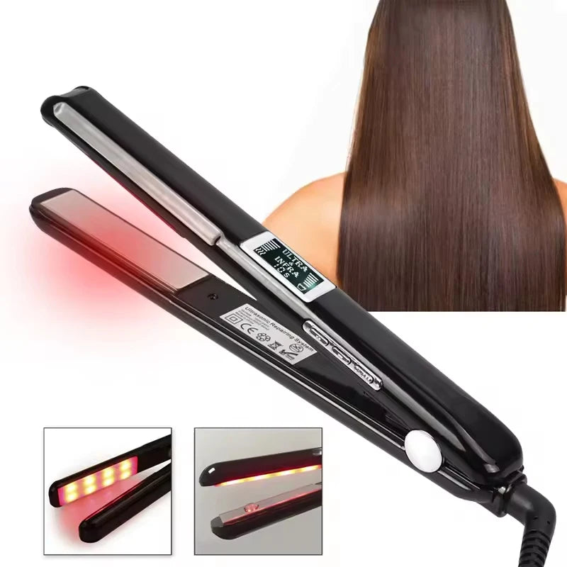 Infrared Ultrasonic Hair Care Hair Care Treatment Tools Professional Shortcut Straightener Hair Straitner Peaceful Pleasures Health and Wellness