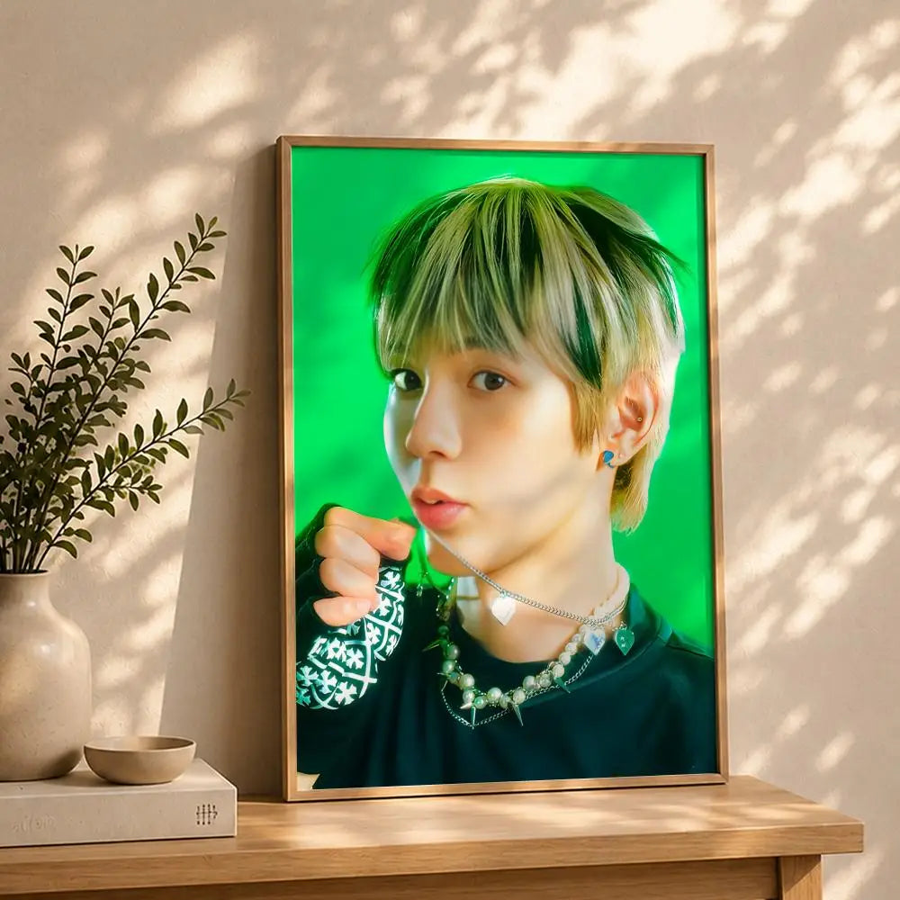 Kpop R-RIIZES Poster HD Self Adhesive Waterproof Wall Art Ideal for Home Office Dorm Bedroom Great Gift Peaceful Pleasures Health and Wellness White12 30X40cmNoframe