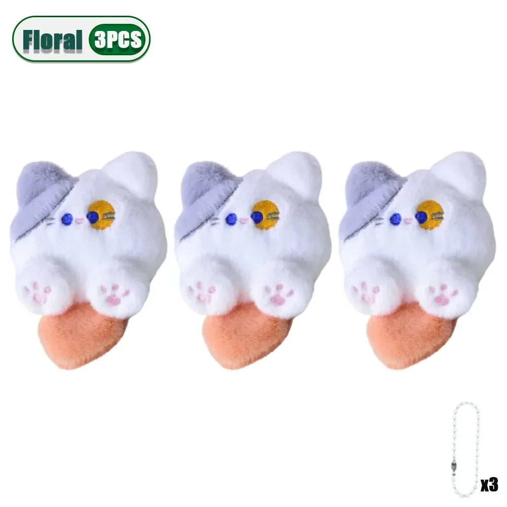 Cute Plush Cat Keychain Pendant – Bag Charm Gift 1–20 Pack