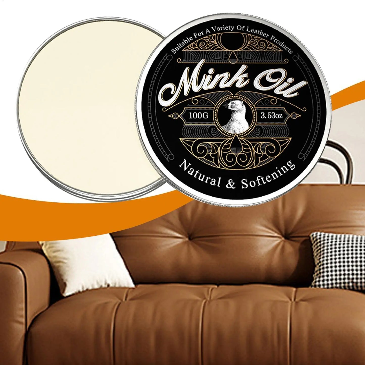 Mink Oil Leather Cream 100g | Shoes, Bags & Furniture Care