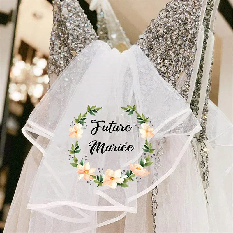 French Future Mariée Bridal Veil – Bachelorette Party Gift