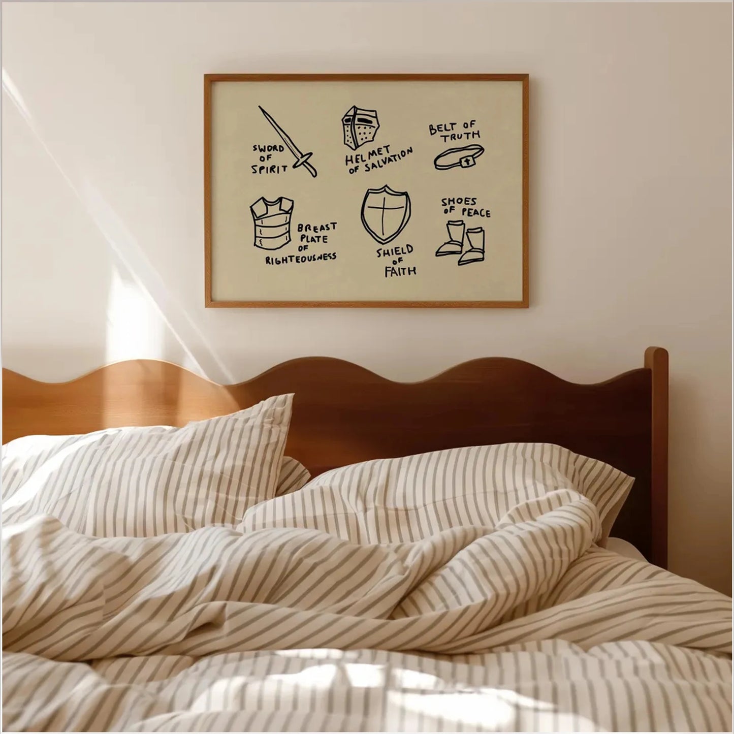 Armor of God Christian Canvas Wall Art Print | Home Decor