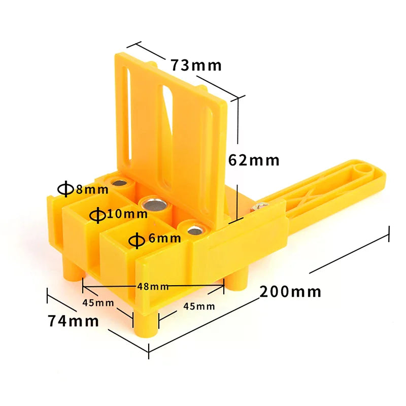 Pocket Hole Drill Guide | Straight Hole Locator for Woodworking Pocket Hole Jig Peaceful Pleasures Health and Wellness