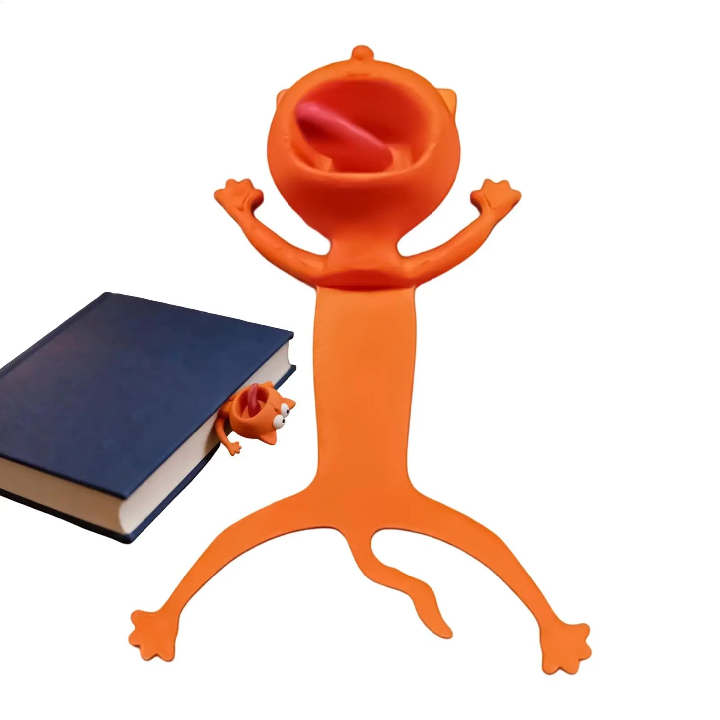 3D Cute Cat Bookmarks – Funny Cartoon Page Markers for Books