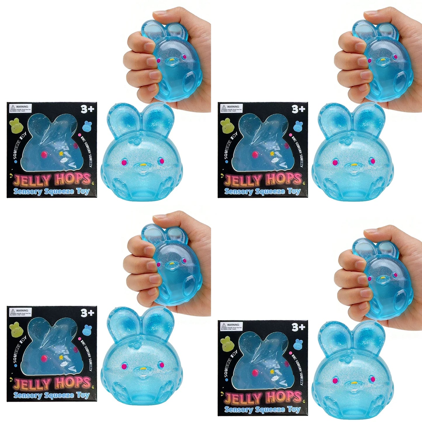 Rabbit Jelly Squishy Toy – TPR Fidget Squeeze Toy for All Ages