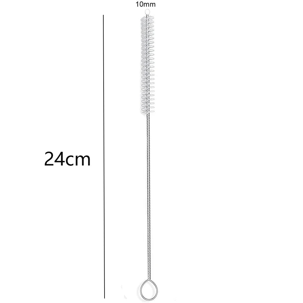 5-Piece Straw Cleaner Brush Kit – 3 Sizes, Extra Long Nylon