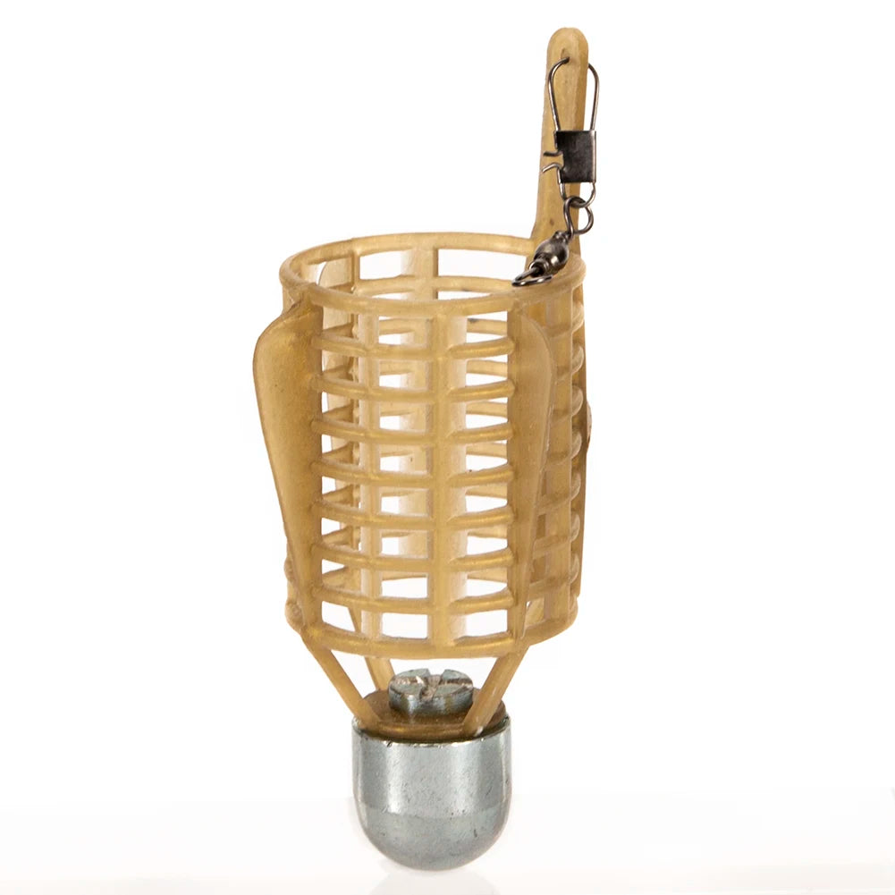 1Pcs Fishing Feeder Bait Cage ABS with Iron Head 20/30/40/50g Portable Thrower Carp Fishing Feeder Basket Holder Peaceful Pleasures Health and Wellness