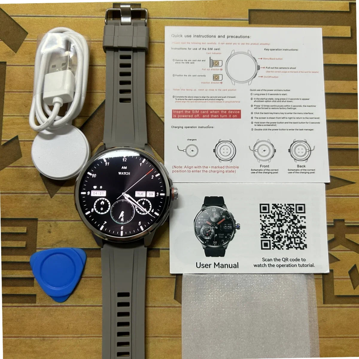Goldenspike H99 4G Android Smartwatch 32GB+256GB HD Camera GPS
