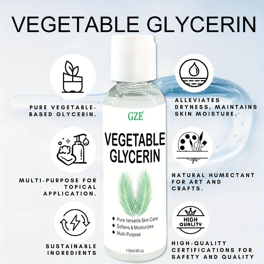 GZE 100% Pure Vegetable Glycerin – Moisturizing Skin Care 118ml