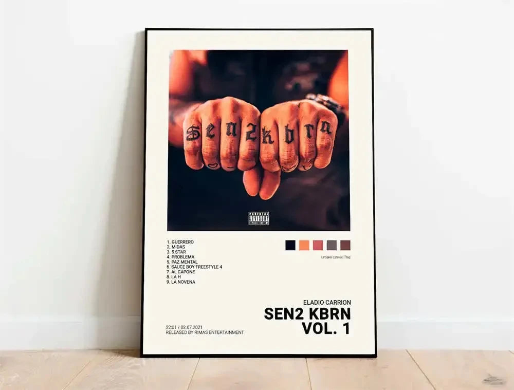 Latin Rapper Music Canvas Wall Art | Quevedo Feid Rauw Alejandro