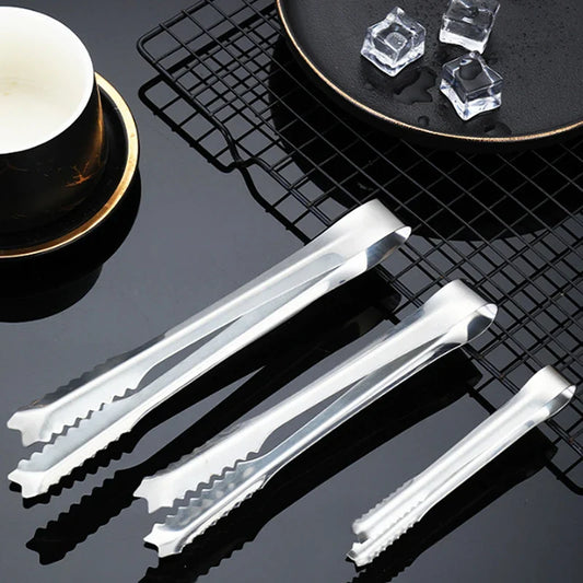 Stainless Steel BBQ Tongs | Non-Slip Toothed Grilling Clamp BBQ Grilling Tongs Oasis Select