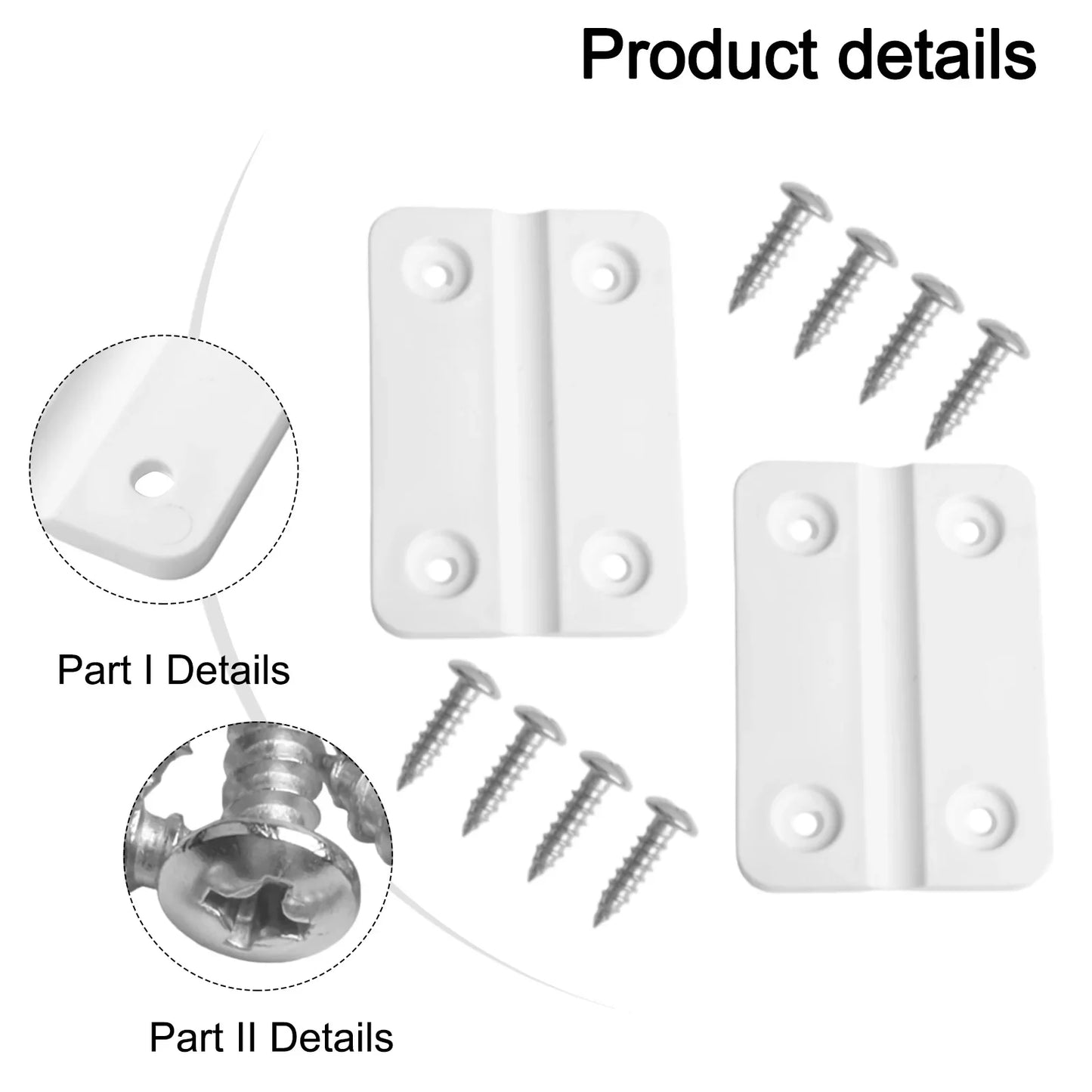 Plastic Replacement Hinges Kit for Igloo Coolers & Wood Boxes