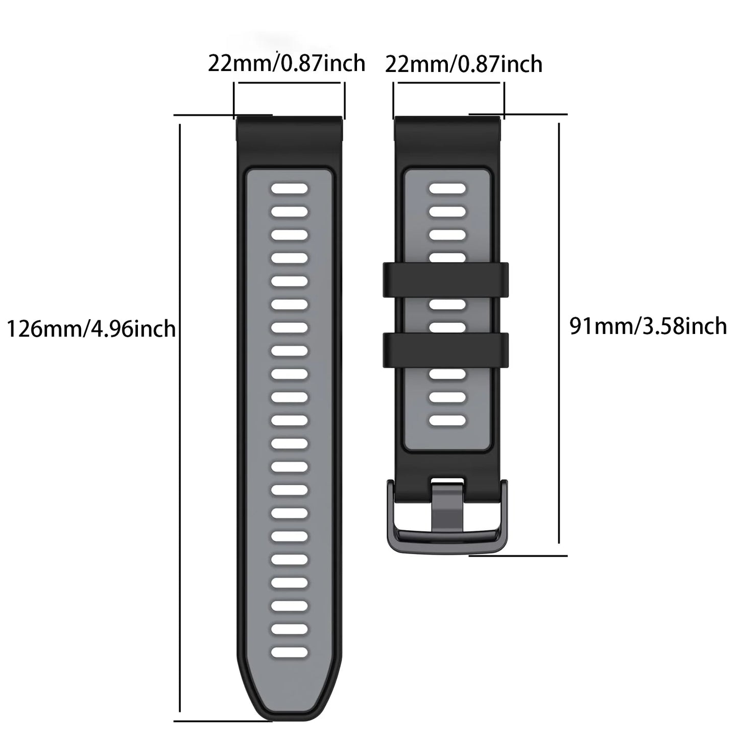 2-in-1 Silicone Case & Strap for Garmin Forerunner 965 Peaceful Pleasures Health and Wellness