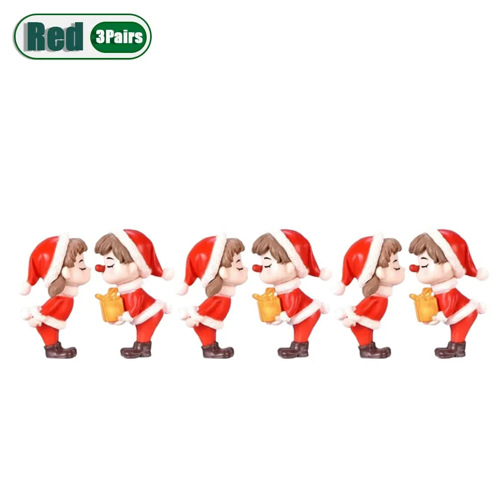 Mini Christmas Couple Dolls | Desktop Ornaments 1–20 Pairs