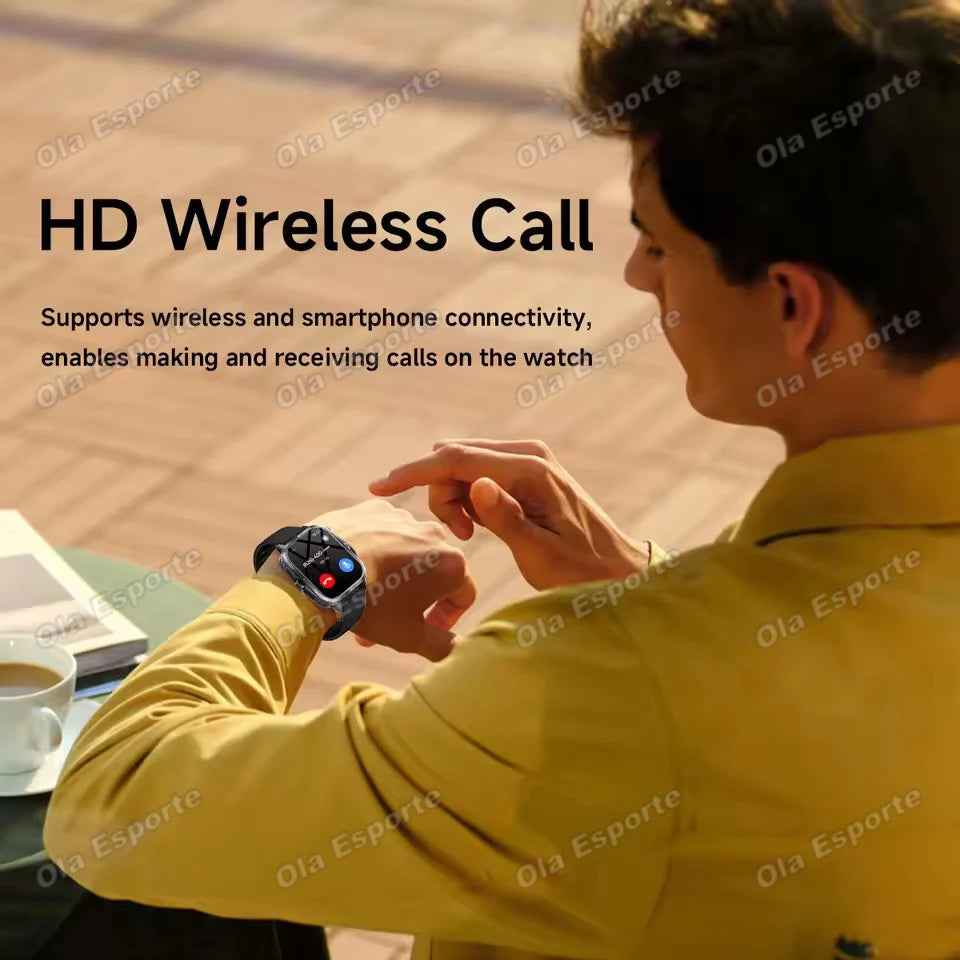 2026 New Smartwatch Bluetooth Wireless Call Alarm Multi-Sports Hiking Remote Camera Music Weather Games for Gifts Man Woman Ht30 Peaceful Pleasures Health and Wellness