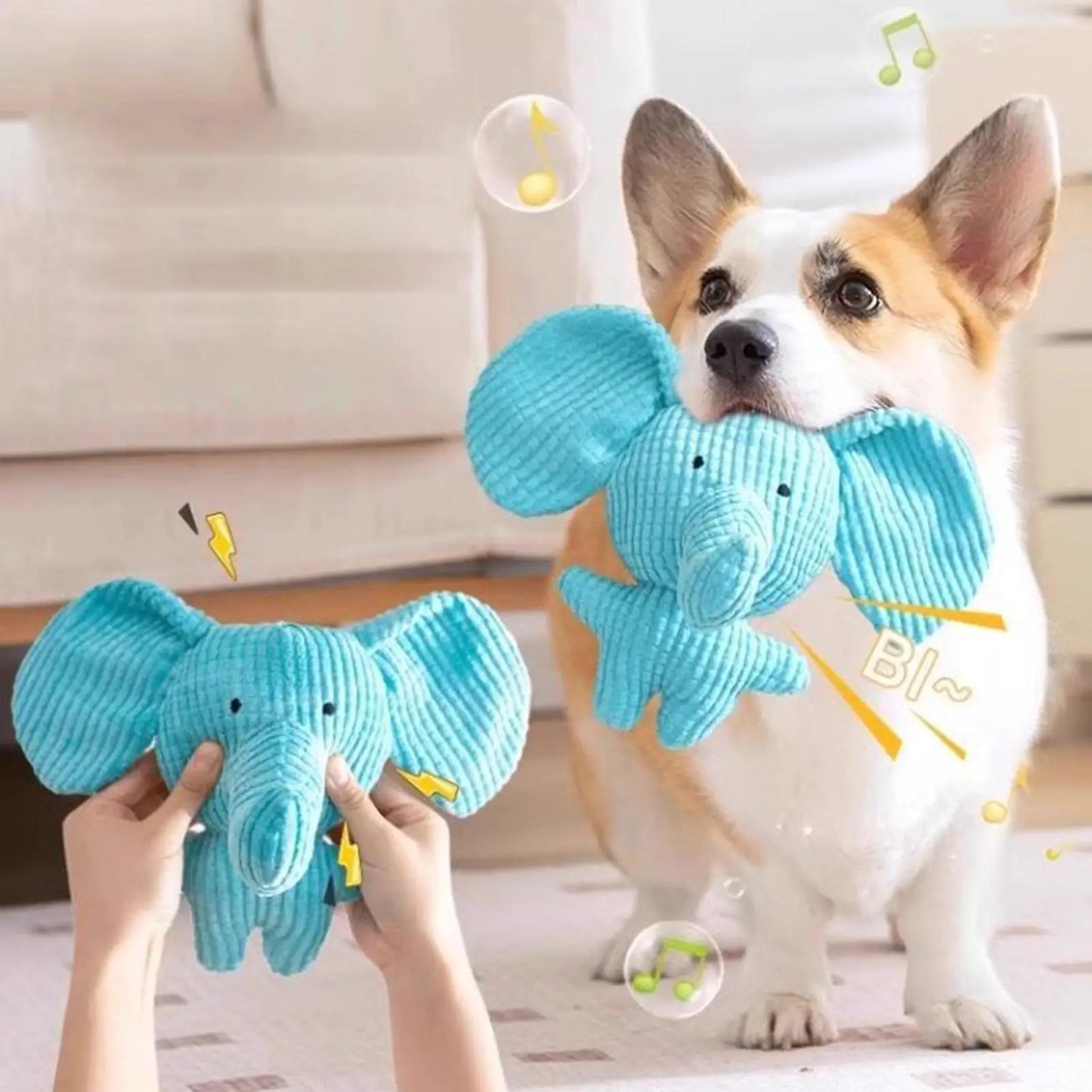 Squeaky Plush Dog Toy – Interactive Puppy Chew Doll