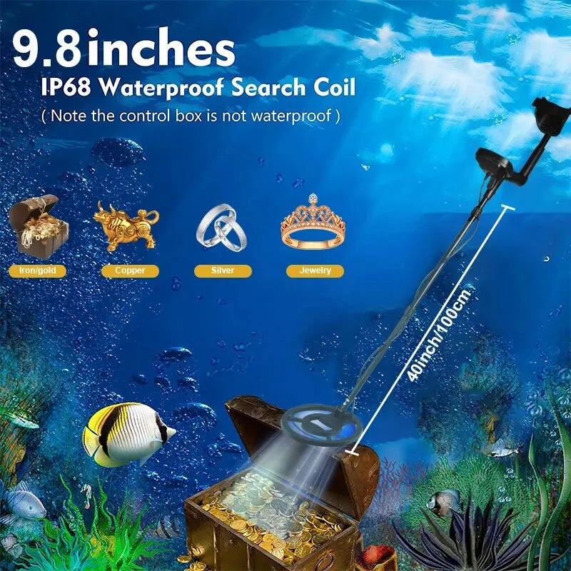 MD830 Metal Detector Underground Depth 2m Scanner Search High Precision Gold Detector Treasure Hunter Detecting Pinpointer Peaceful Pleasures Health and Wellness