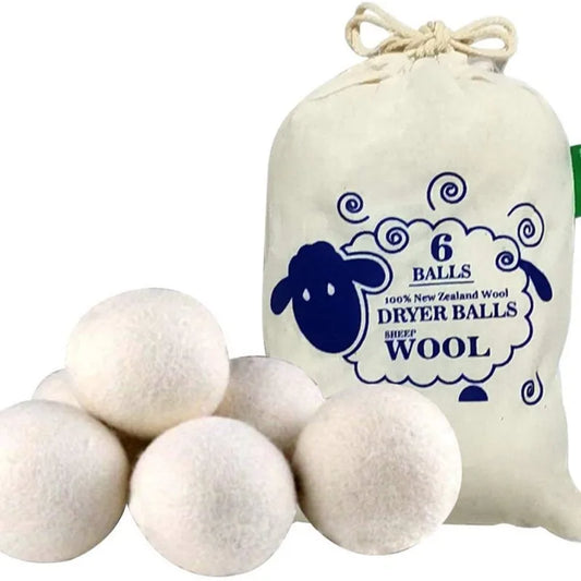 Reusable Wool Dryer Balls & Laundry Lint Catcher | 1000 Uses Wool Dryer Ball Peaceful Pleasures Health and Wellness