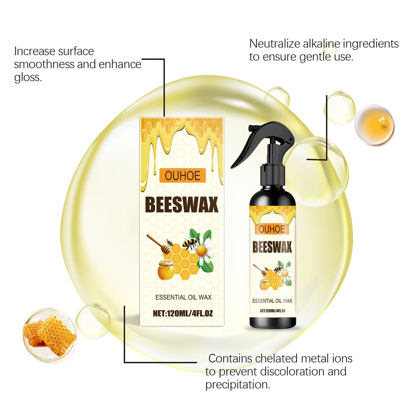 Furniture Beeswax Spray – Polish, Waterproof & Scratch Repair