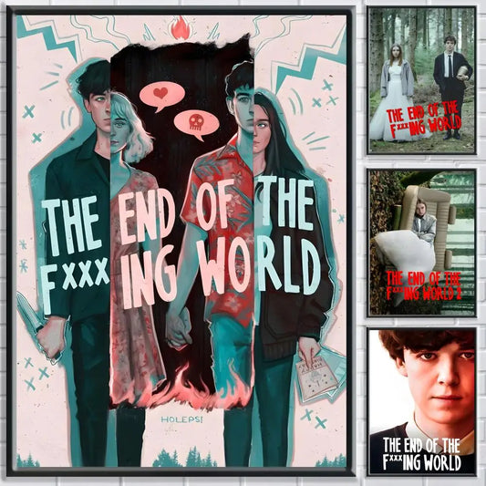 End of the F***ing World Poster | HD Self-Adhesive Wall Art TV Show Wall Poster Peaceful Pleasures Health and Wellness